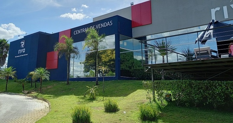 Obra Engefoc - Riva Incorporadora - Faixada do Stand e central de vendas Riva